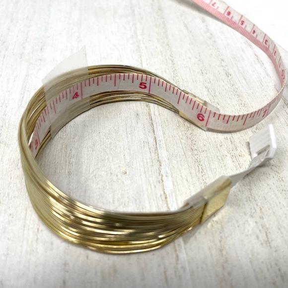 Sterling silver with gold overlay multi strand cuff, 24.2g - Picture 15 of 16